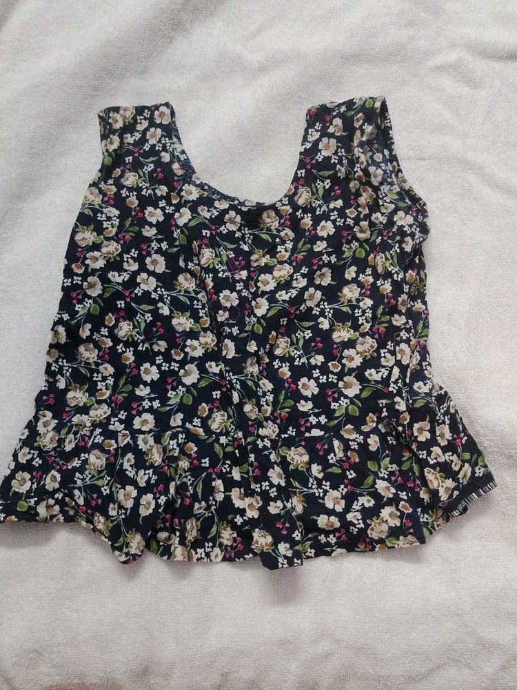 Floral Sleeveless Top