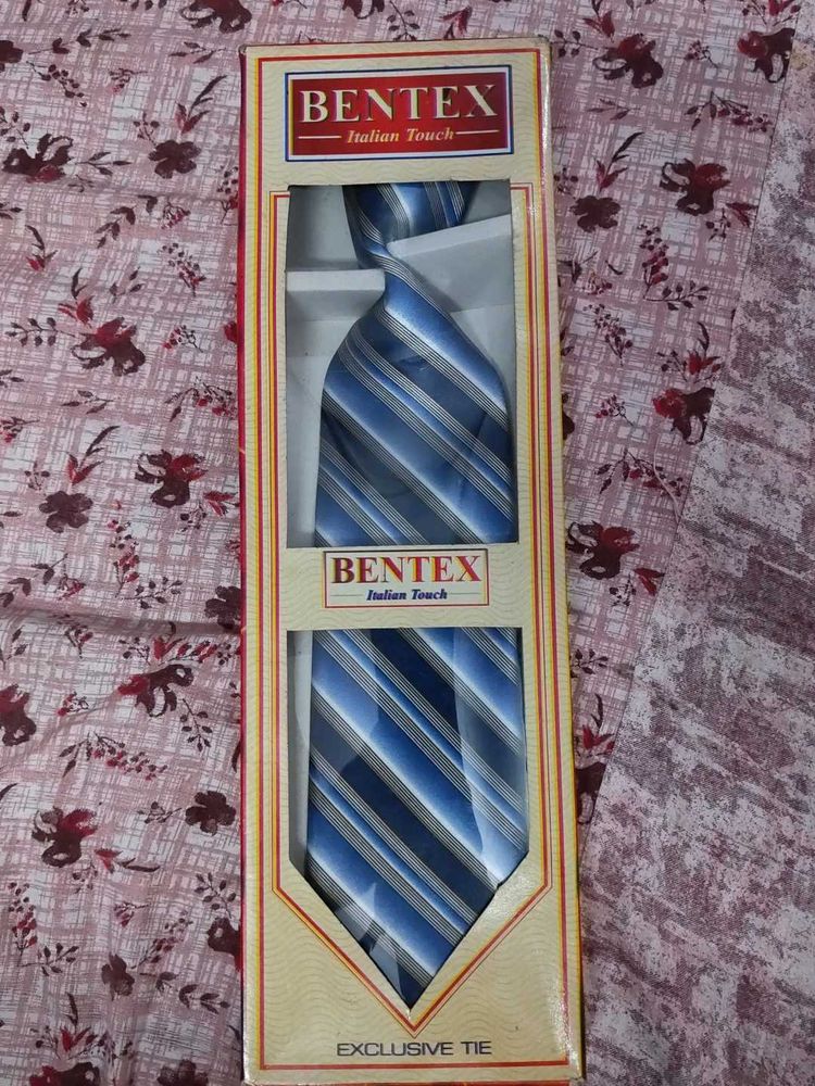 Bentex Striped Blue Tie