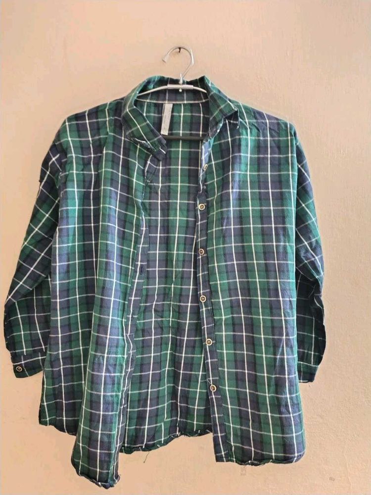 Old Navy Checks Semi Formal Shirt