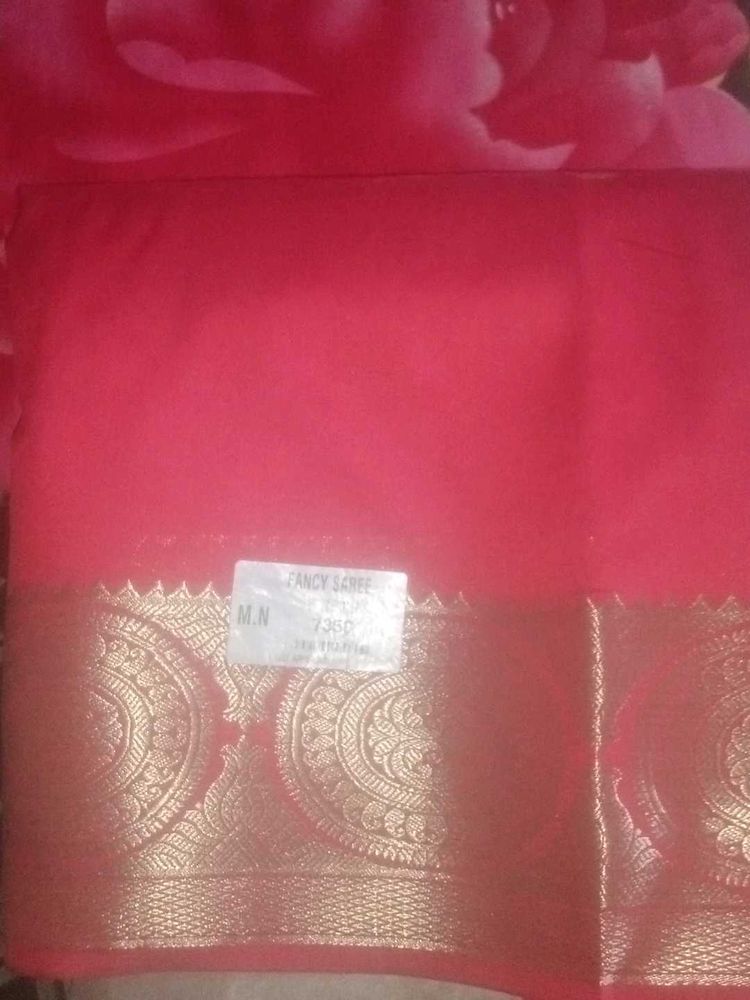 Elegant Red Saree