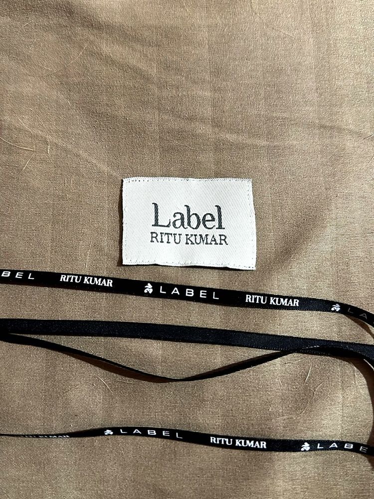 Original RITU KUMAR Label And Hanger Ribbon
