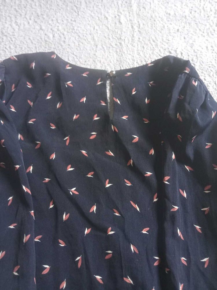 Leaf Print Top