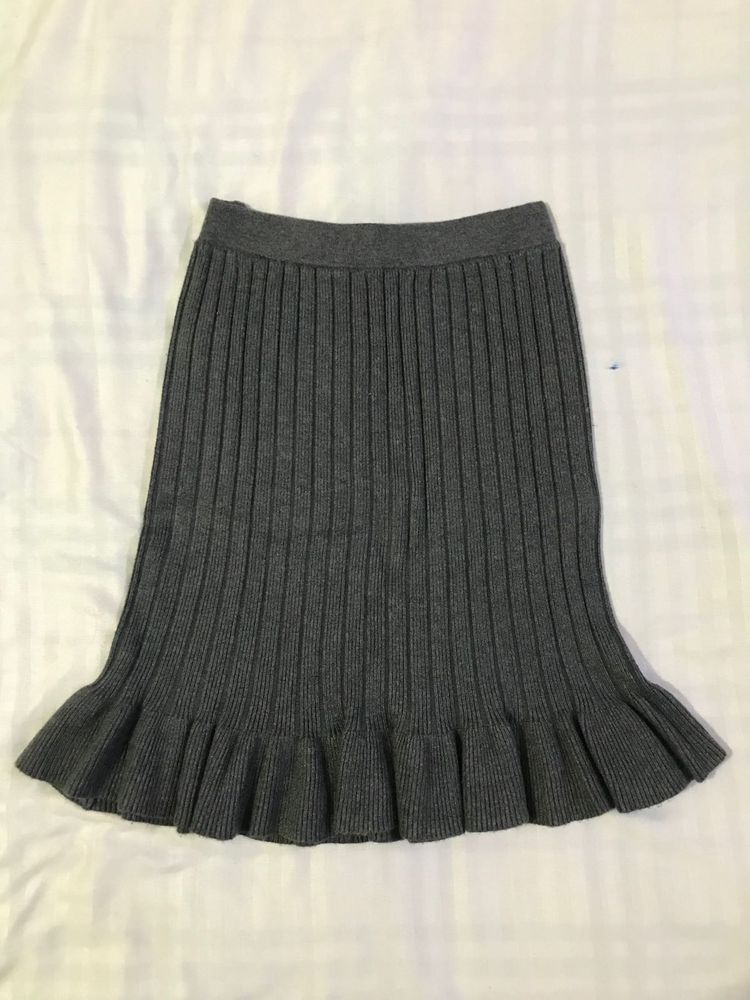Stretchy Ribbed Mini Skirt Waist 26-30