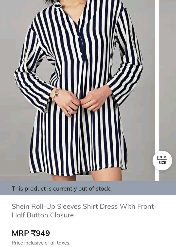 Striped Shirt Dress