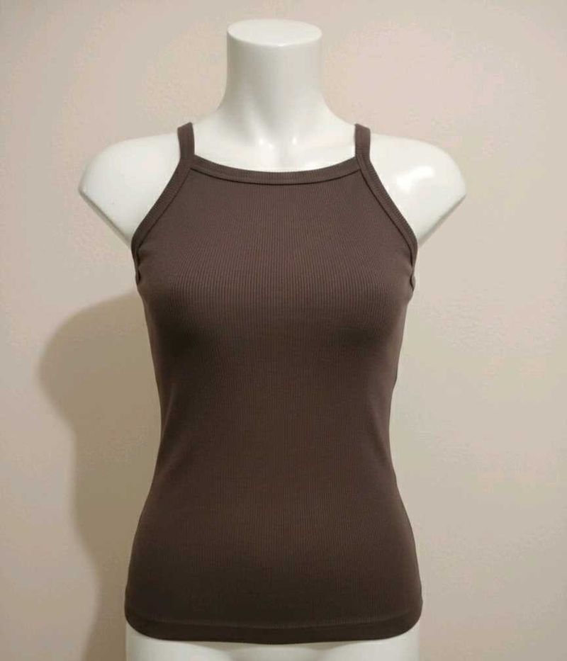 🤎Ribbed Brown Tank Top