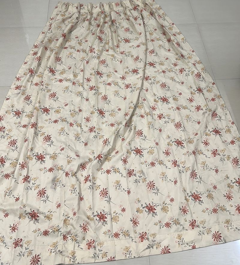 Pair Of Cream Coloured Curtains