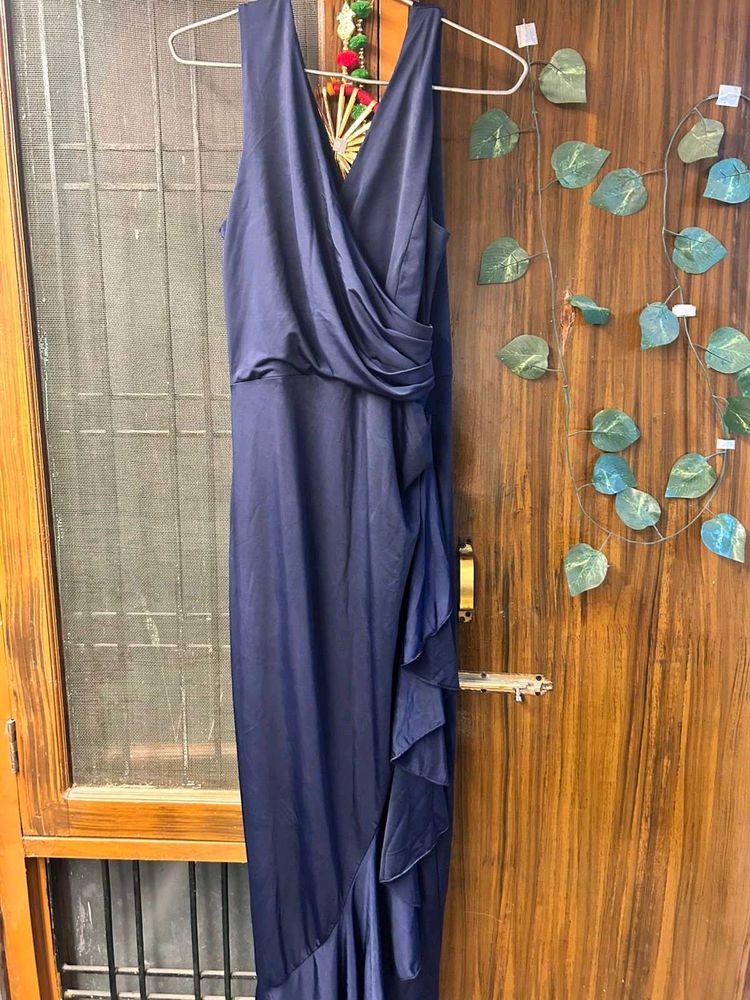 Elegant Navy Maxi Dress