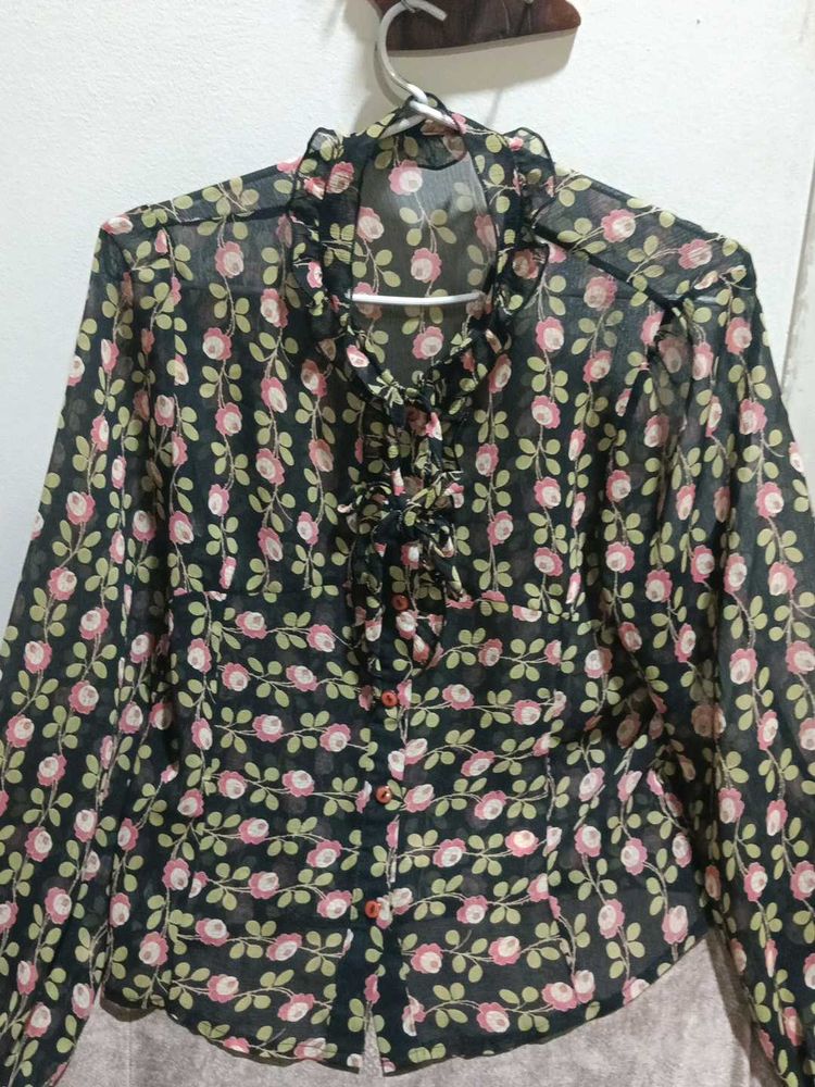 Sheer Chiffon Top
