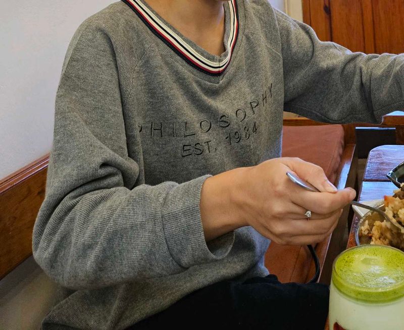 V Neck Sweatshirt