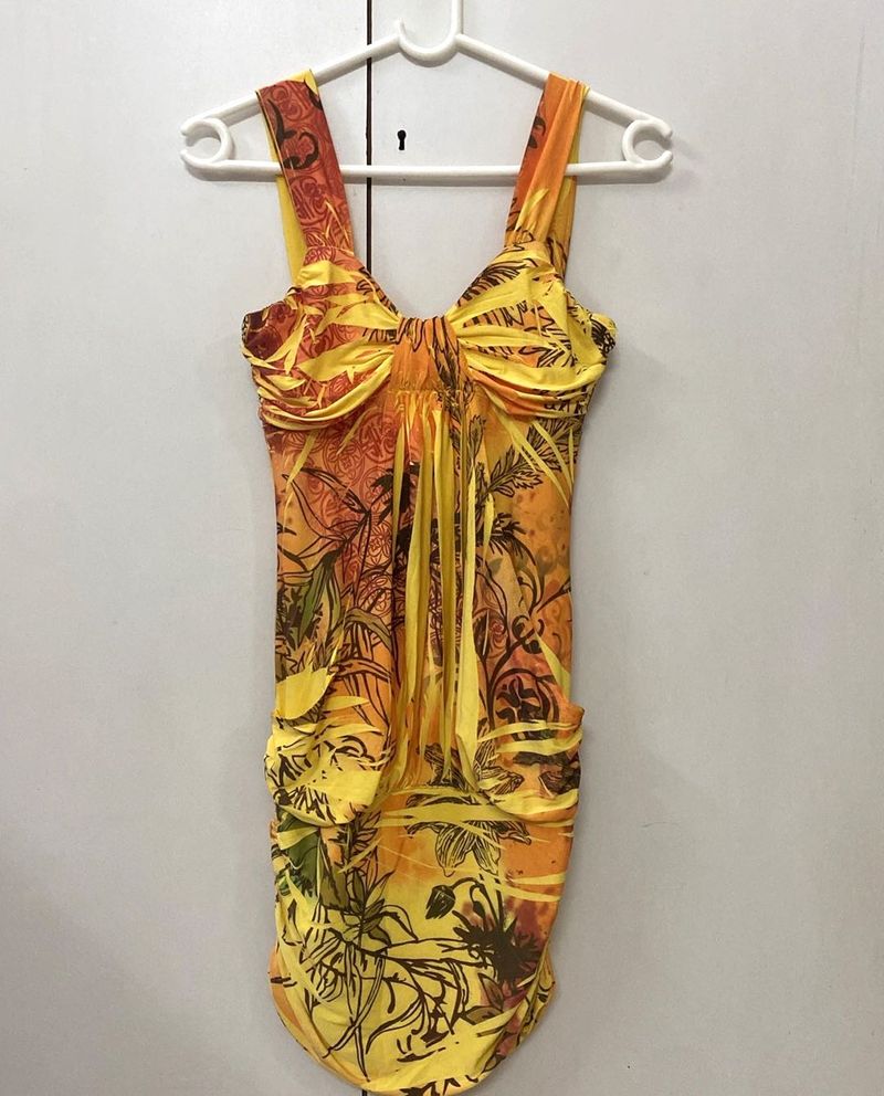 Vintage Floral Mini Dress