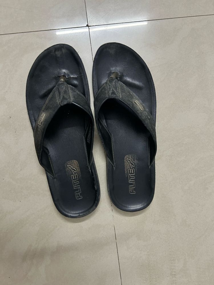 Flite Black Flip Flops