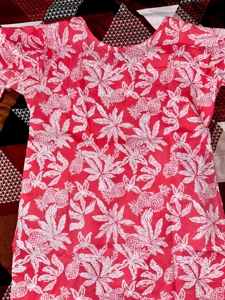 Floral Print Tunic Top