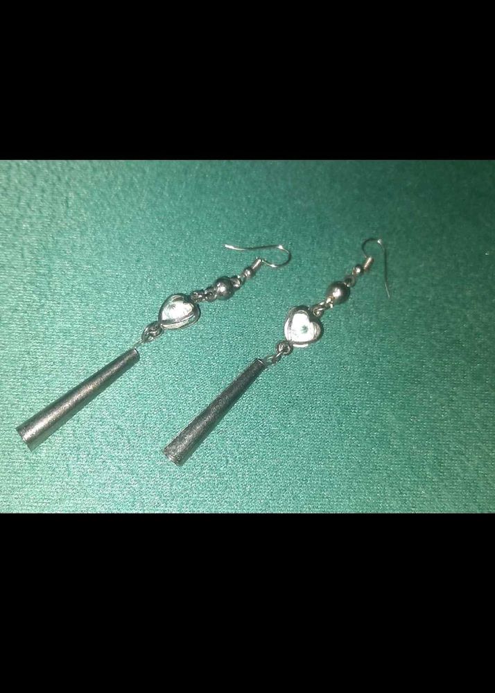 Grunge Heart Earrings