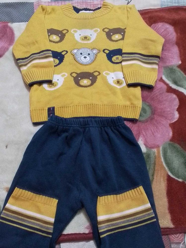 Cute Bear Knit Set