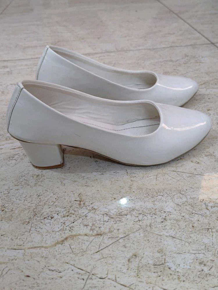 White Ballet Heels