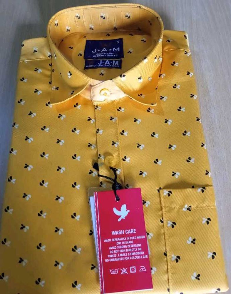 Stylish Yellow Printed Shirt