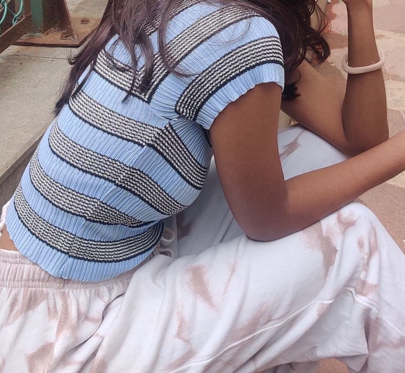 Striped Off-Shoulder Top