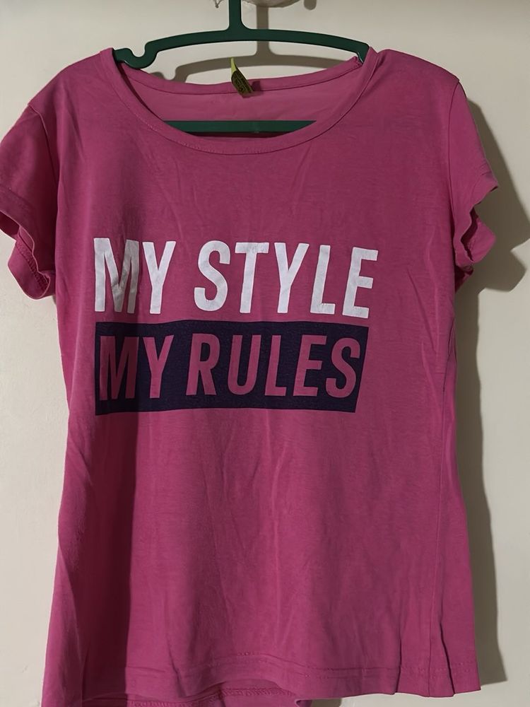 Pink Graphic Tee