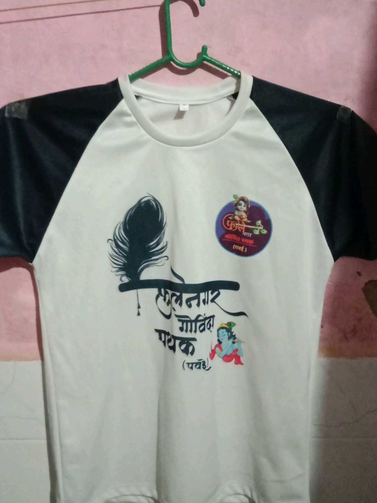 Graphic Print Raglan T-shirt