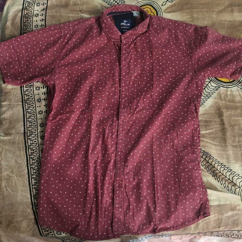 Maroon Casual Shirt