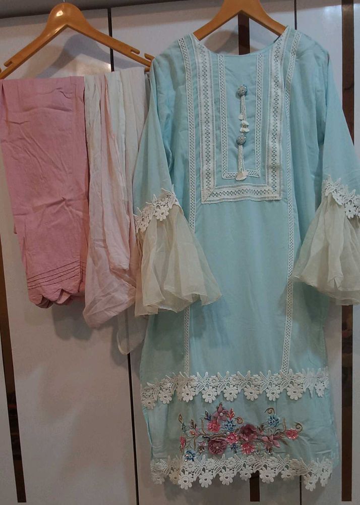 Light Blue Kurta Set