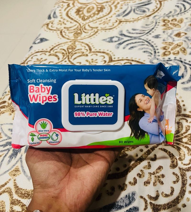 Pack Of 2 Little&#39;s Baby Wipes - 160 Count