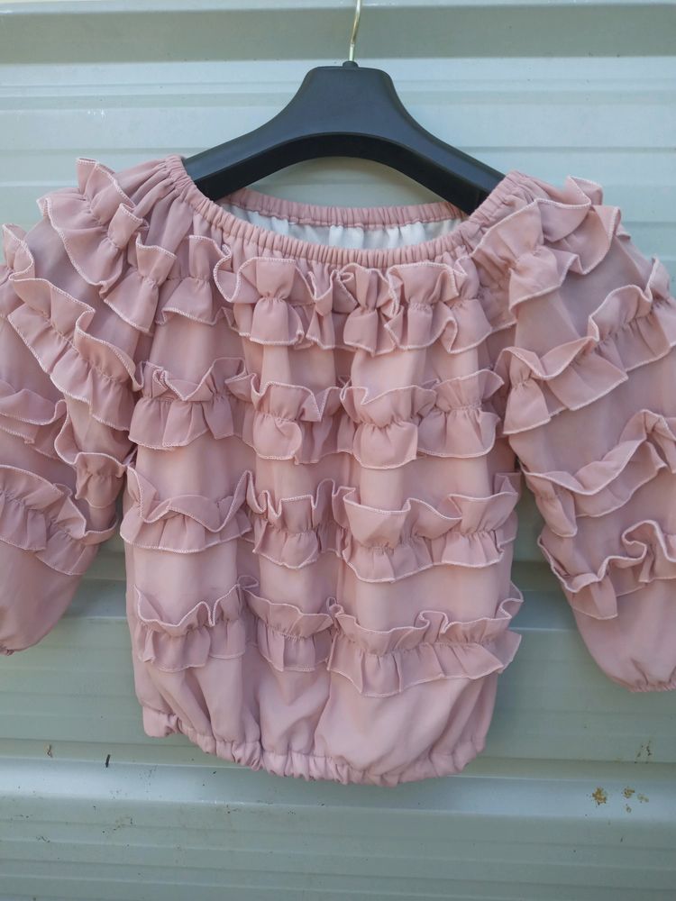 Off Shoulder Crop Top
