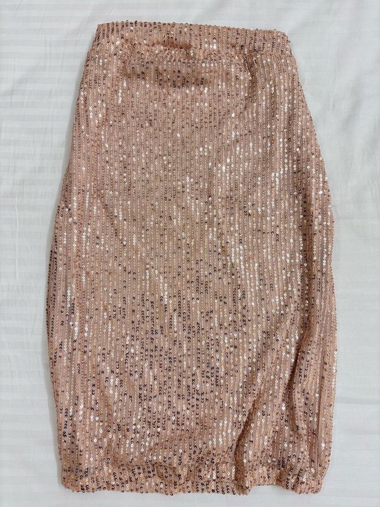 Sparkling Sequin Midi Skirt