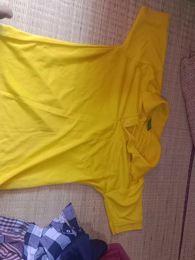 Yellow Casual t Shirt