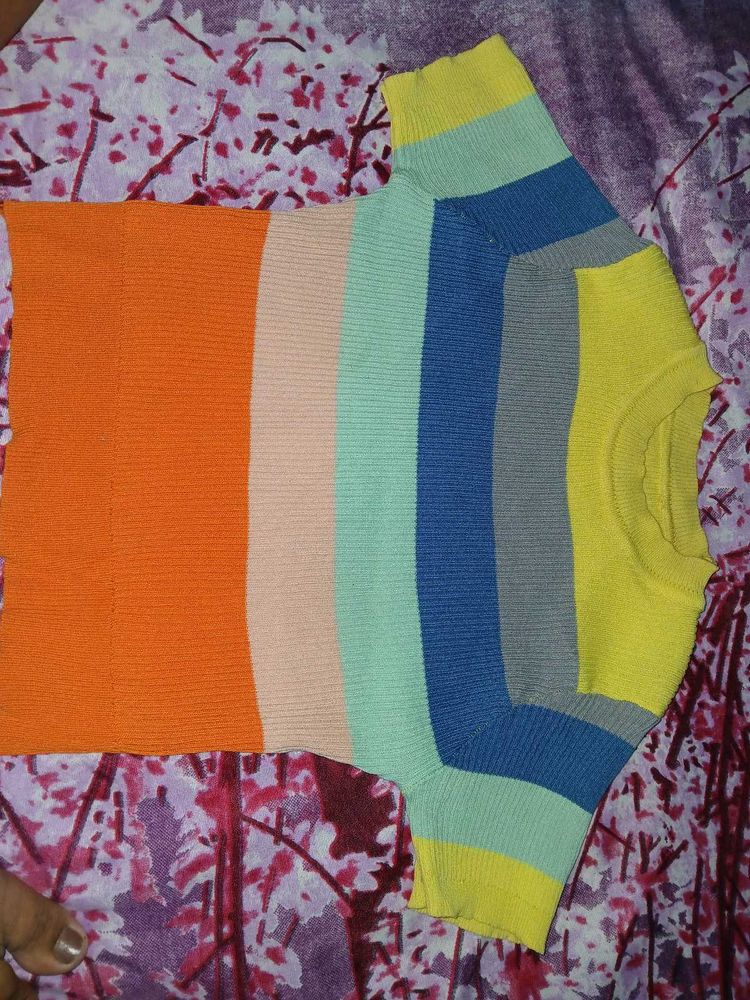 Colorful Striped Top