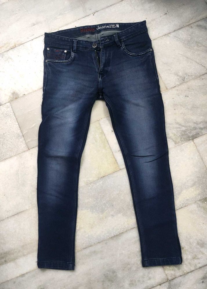 Dark Blue Denim Jeans
