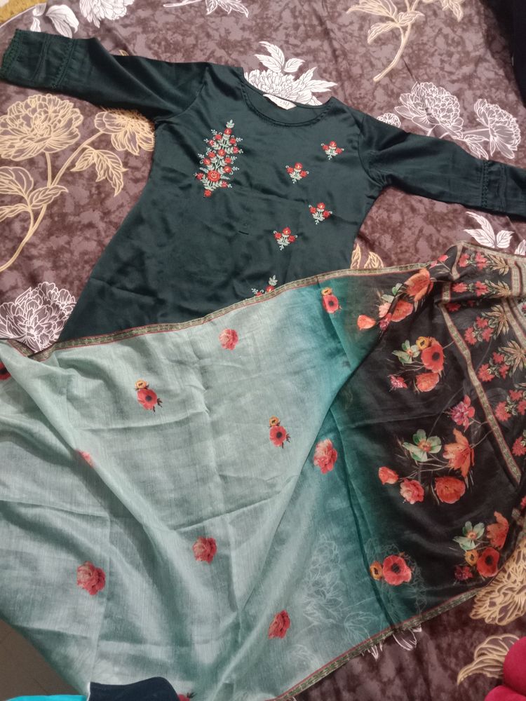Kurti With matching dupatta