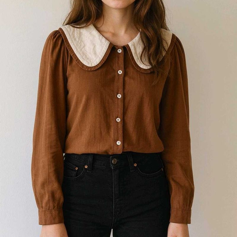 Brown Blouse *Clearance*