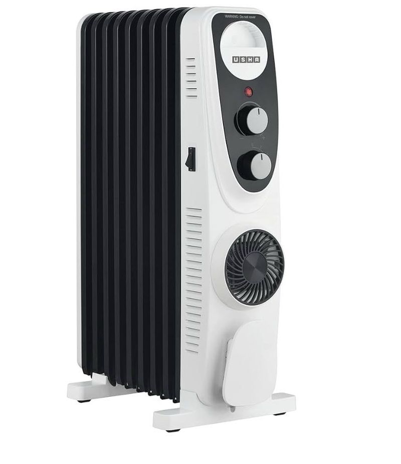 🆕USHA Oil Filled Radiator Room Heater 2700 Watts