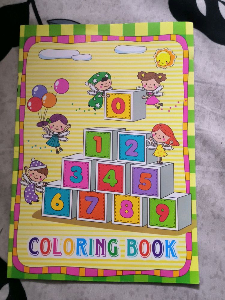 Colouring Book With Stickers For Kids