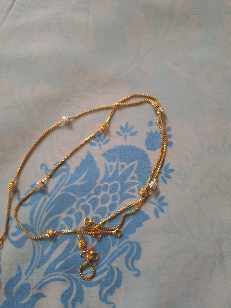 Combo Of Goldplated Anklet N Bracelet