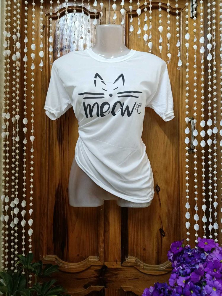 Meow Cat Graphic Tee