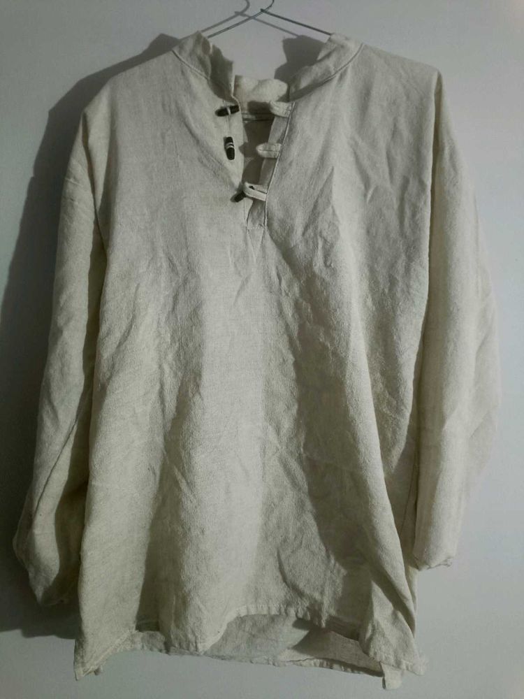 premium jute short kurta