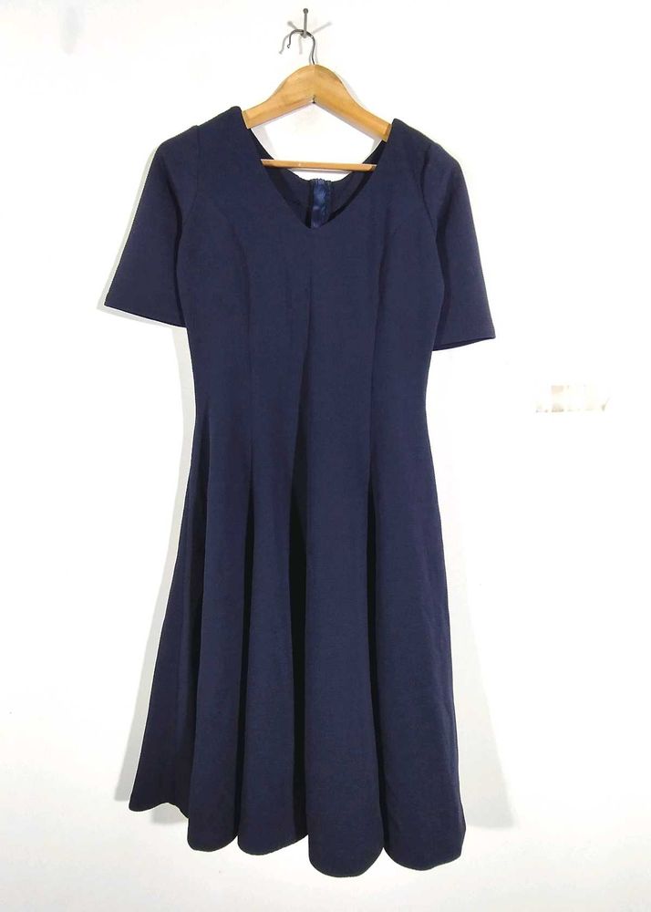 Aara Navy Blue Dress Midi