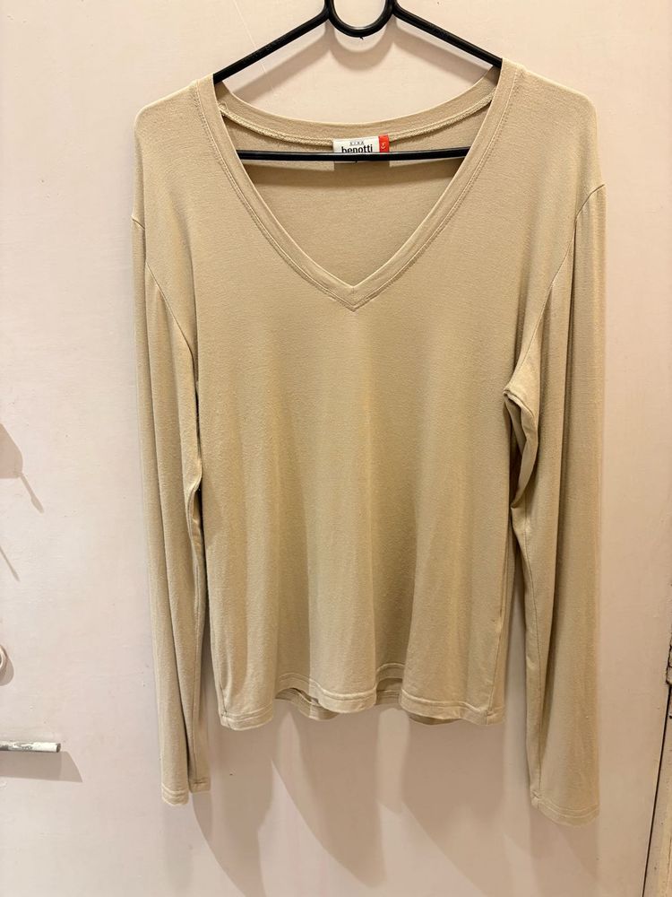 benotti  V-Neck Long Sleeve Top