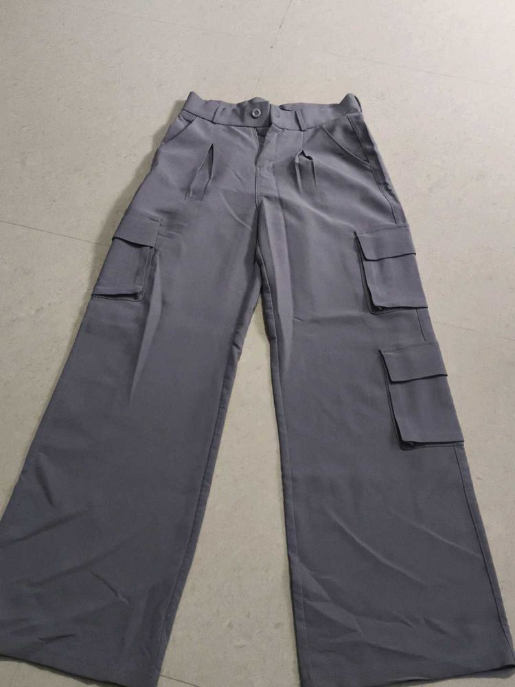 Grey Cargo Pants