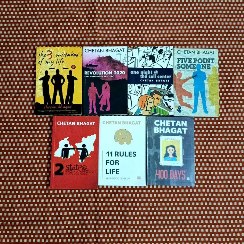 Chetan Bhagat Books - Set of 7