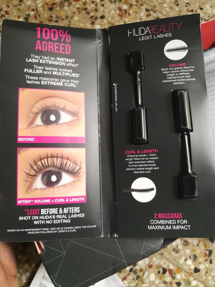 HUDA BEAUTY LEGIT LASHES WITH TAG