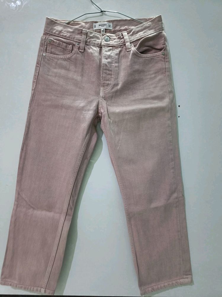 Mango Women Cotton Stretchable Culottes Jeans