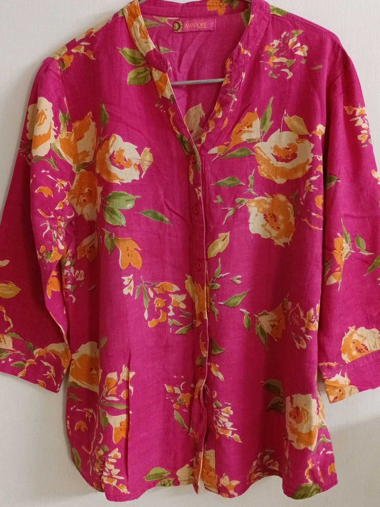 Floral Print Shirt Top