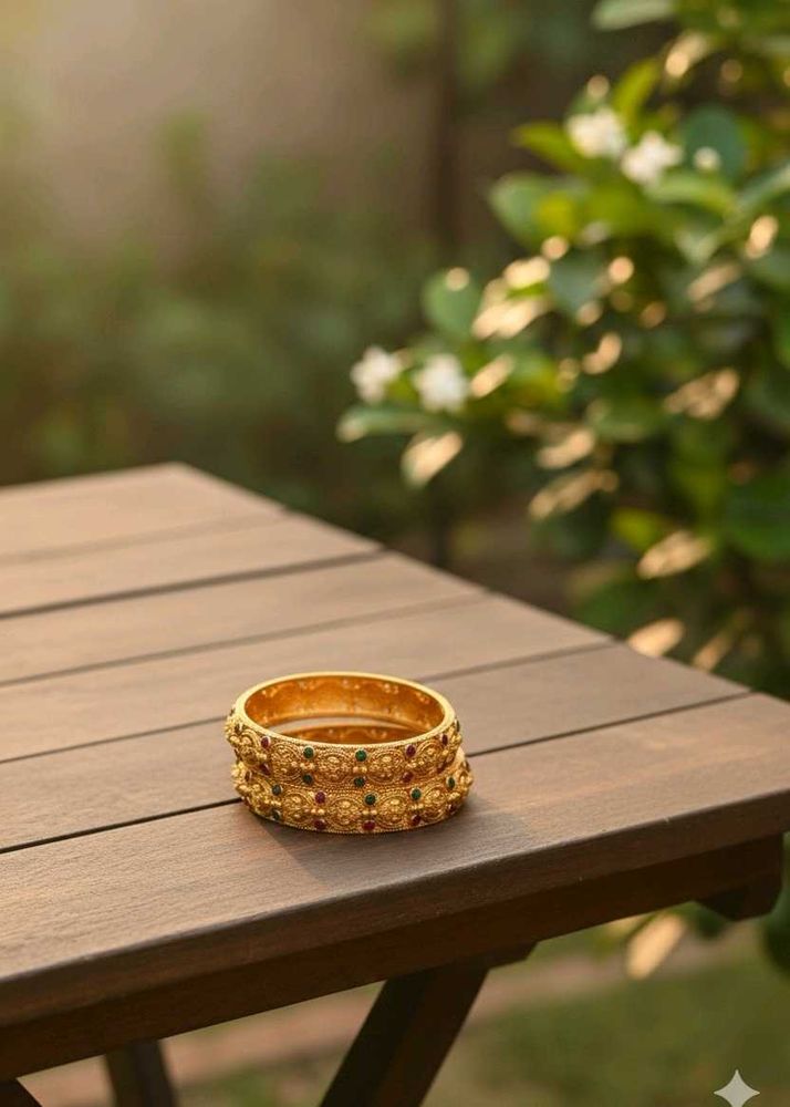 Gold-Plated Bangle Set