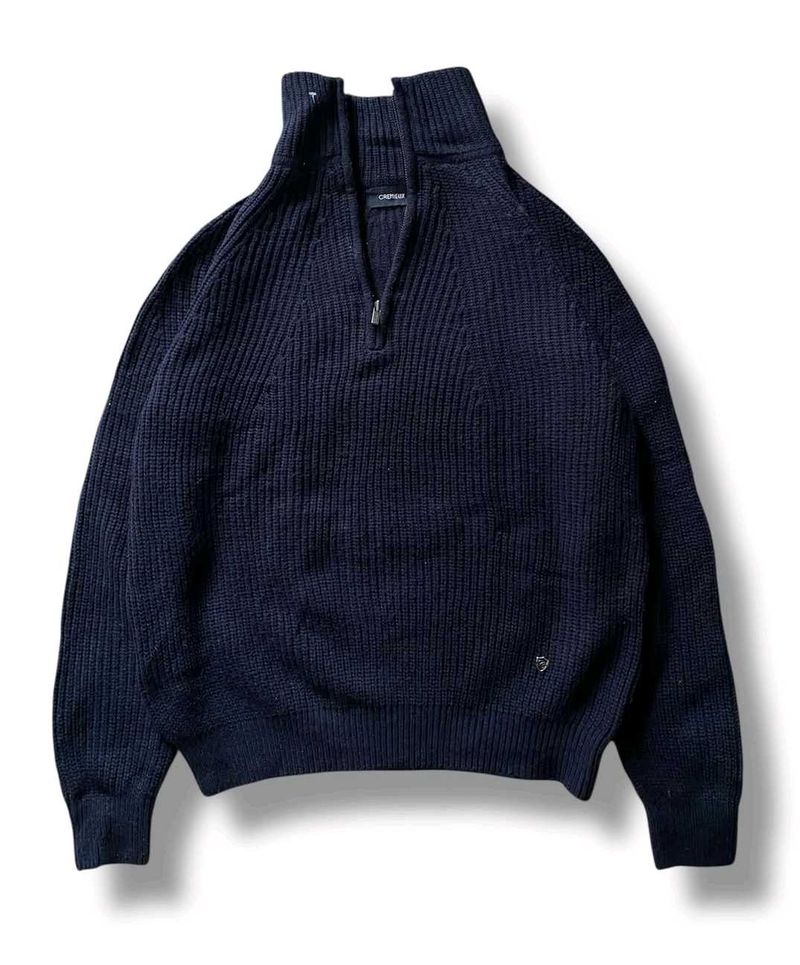 Navy Blue Knit Sweater