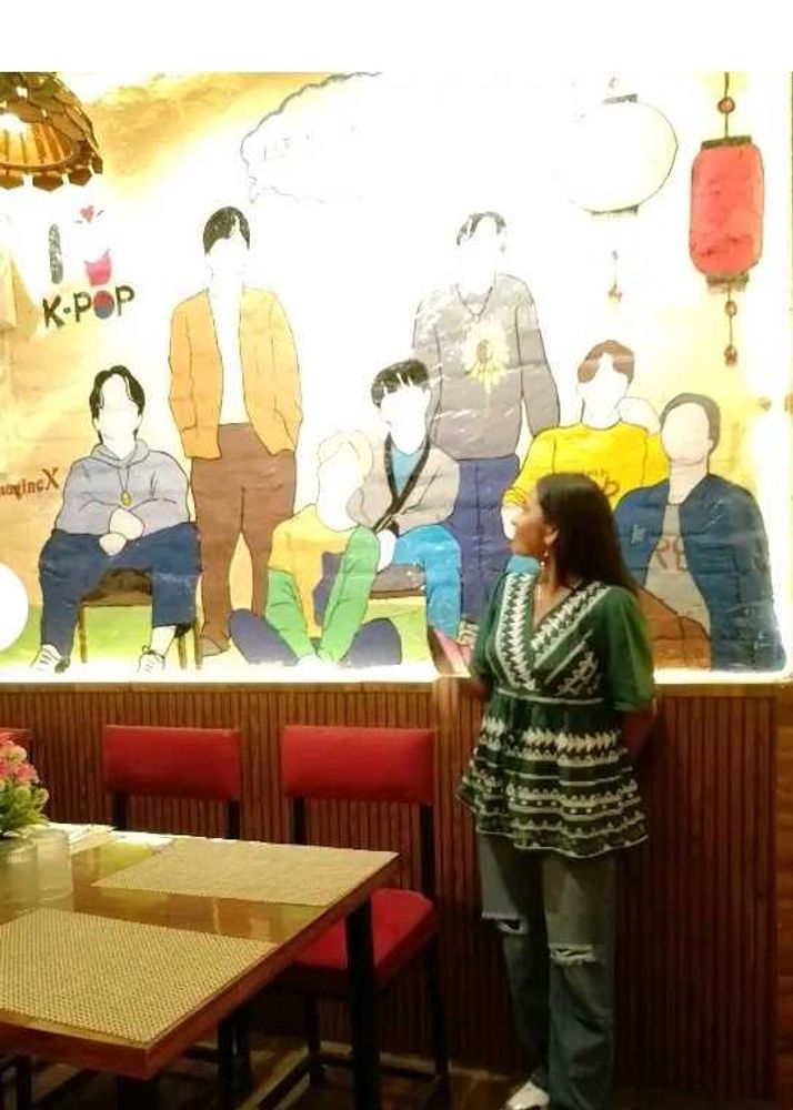 Green Embroidered Peplum Top