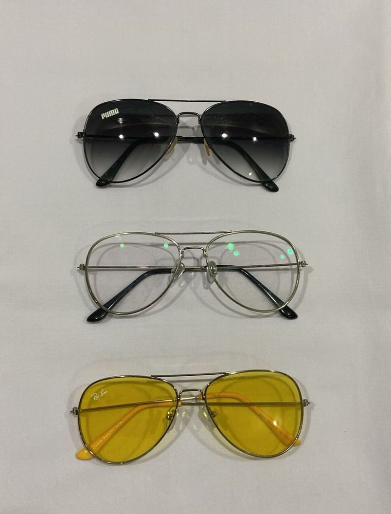 Aviator Sunglasses combo in 3 shades