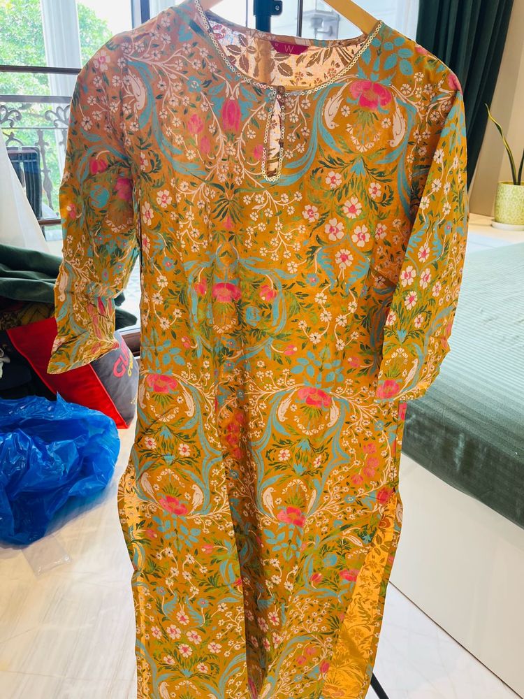 Floral Print Kurta